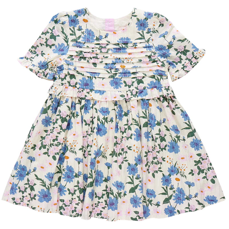 Melon Daisy Floral Dress