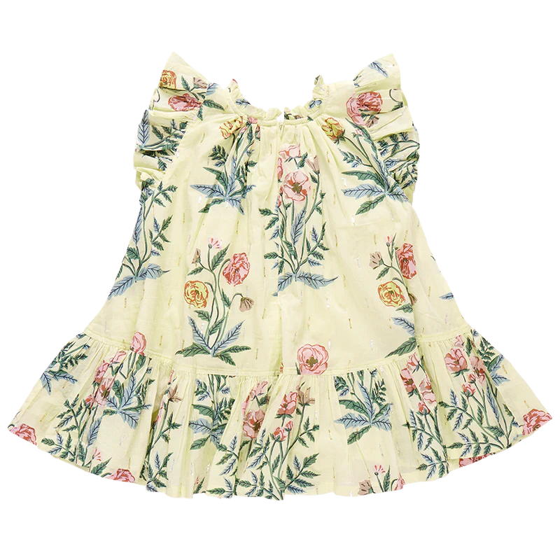 Pale Yellow Poppy Harper Dress