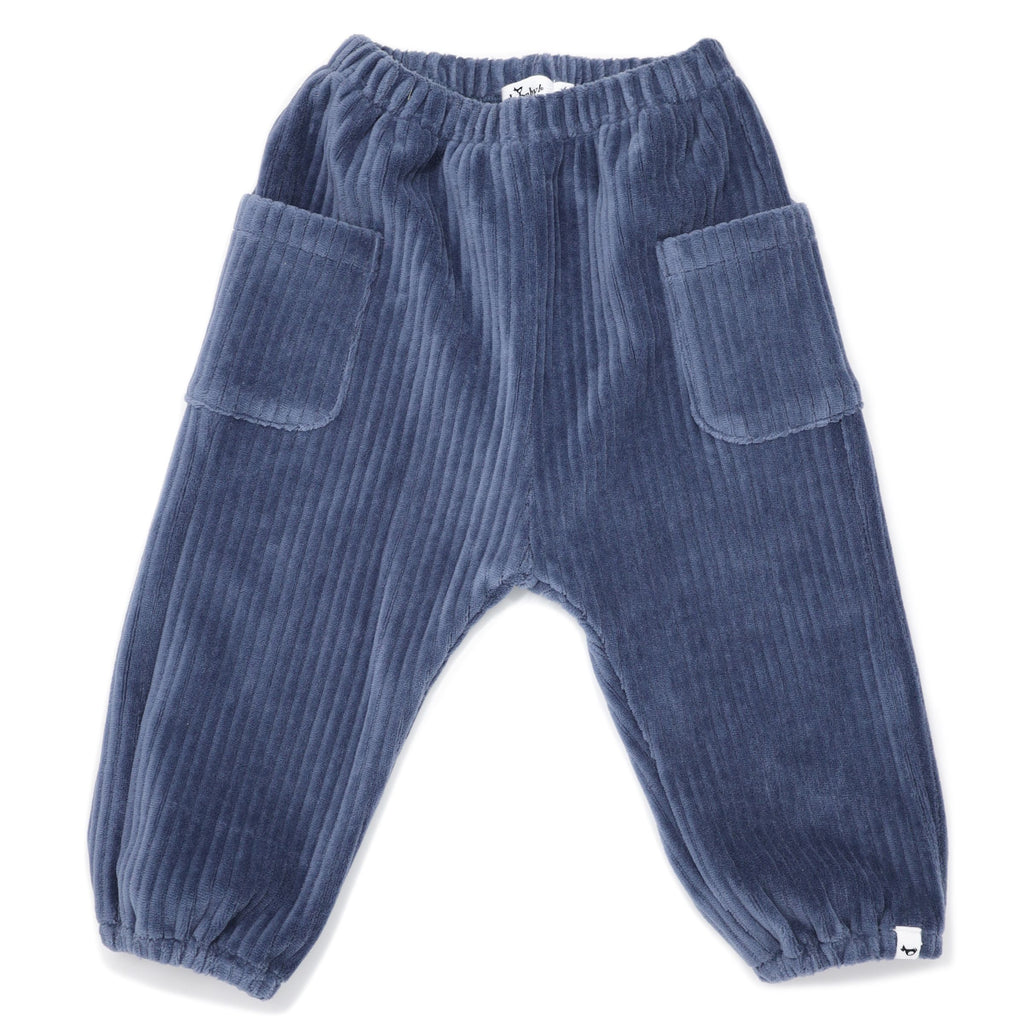 Dusty Blue Side Pocket Cord Pant