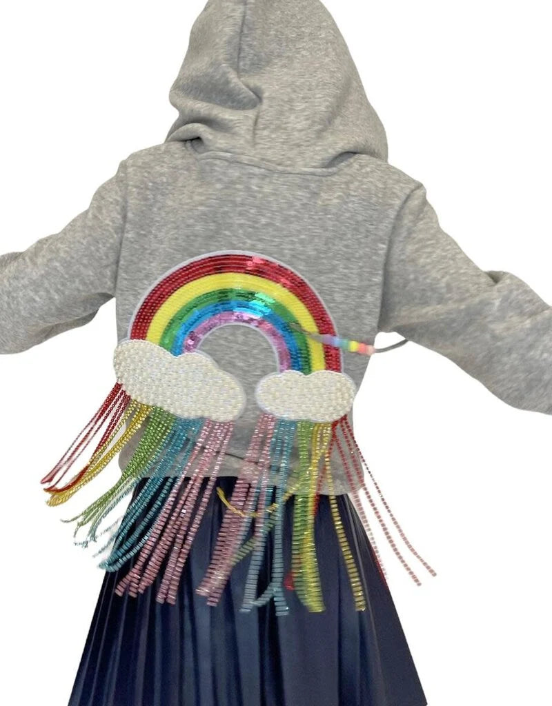 Crystal Rainbow Rain Hoodie