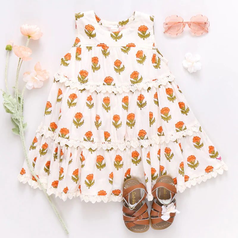 Orange Bud Daphhne Dress