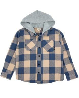 Navy Upland Flannel Shacket