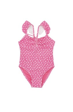 Pink Carnation In a Cinch Baby Swimsuit