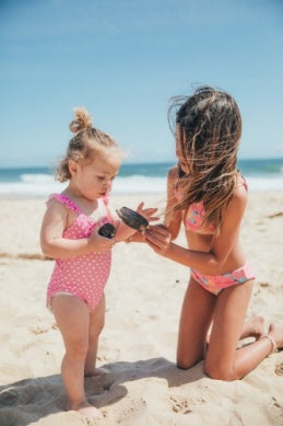 Pink Carnation In a Cinch Baby Swimsuit