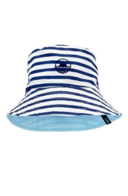 Crystal Blue Suns Out Reversible Bucket Hat- Infant