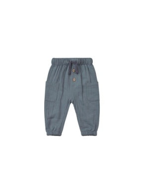 Blue Plaid Zion Shirt & Ocean Luca Pant Set