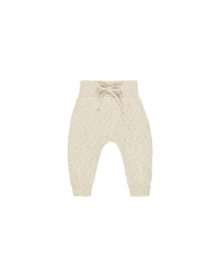 Speckled Natural Knit Pant Set