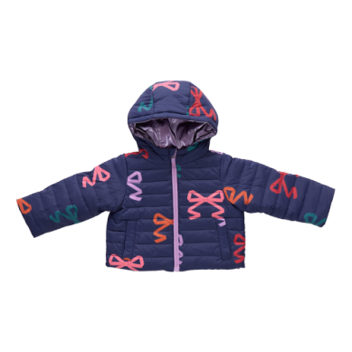 Girls Multi-bow Reversible Riley Jacket