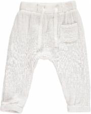 White Bonsun Cotton Gauze Pants