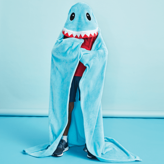 Shark Hooded Blanket – Charlotte West Baby