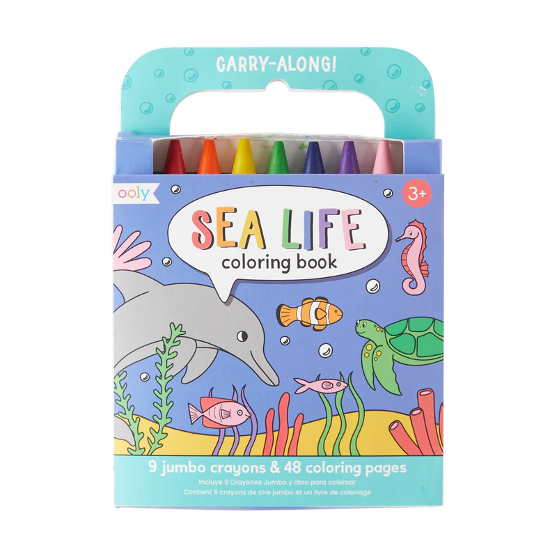 Carry Along Coloring Set- Sea Life