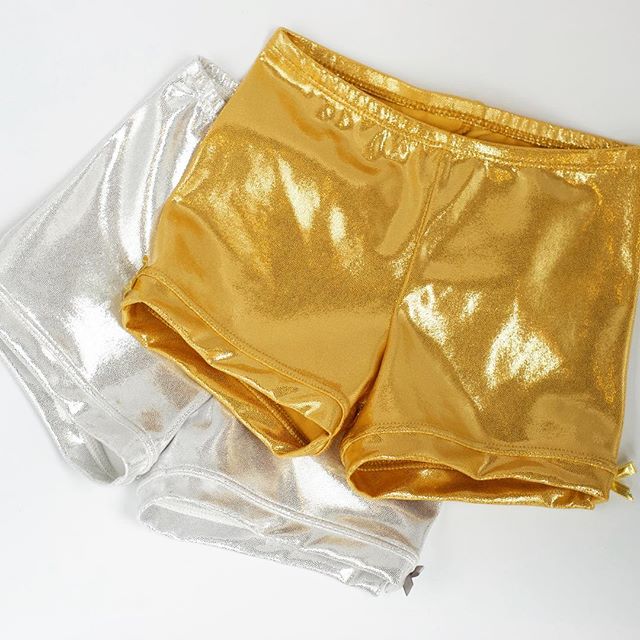 Girls Shimmer Spandex Shorts