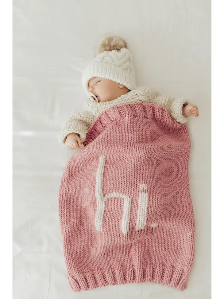 hi. Hand Knit Blanket