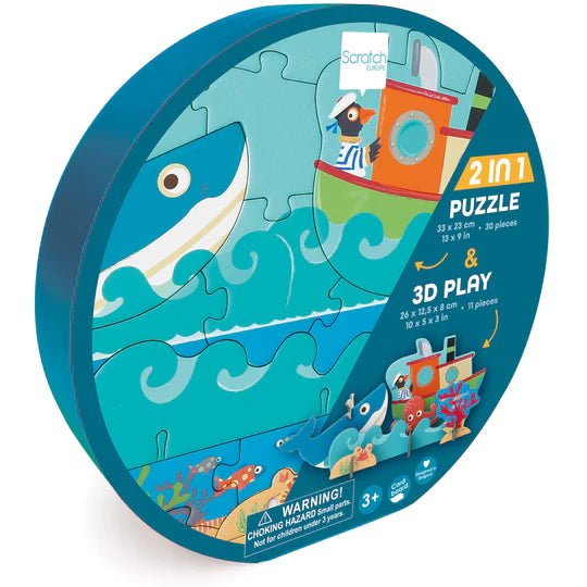 Three D Ocean Puzzle- 30 Pieces