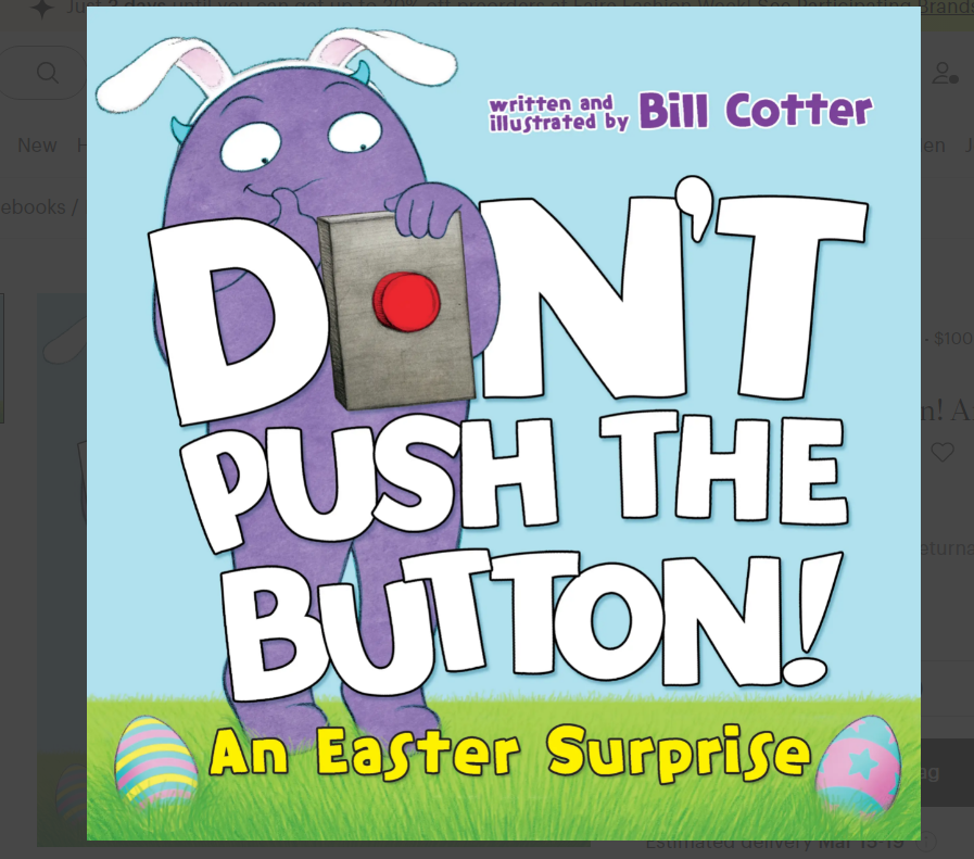 Don't Push The Button Easter Surprise