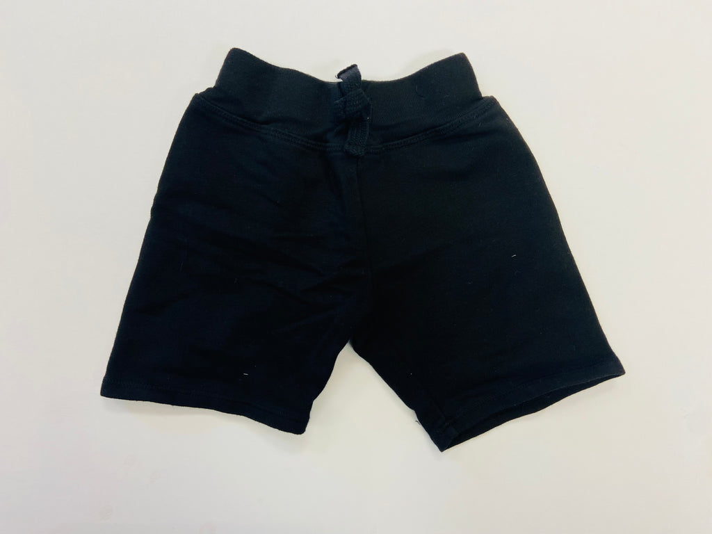 Black Baby Cotton Board Shorts with Back Pocket