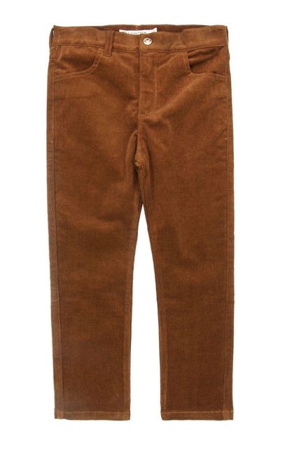 Leather Brown Skinny Boys Cords