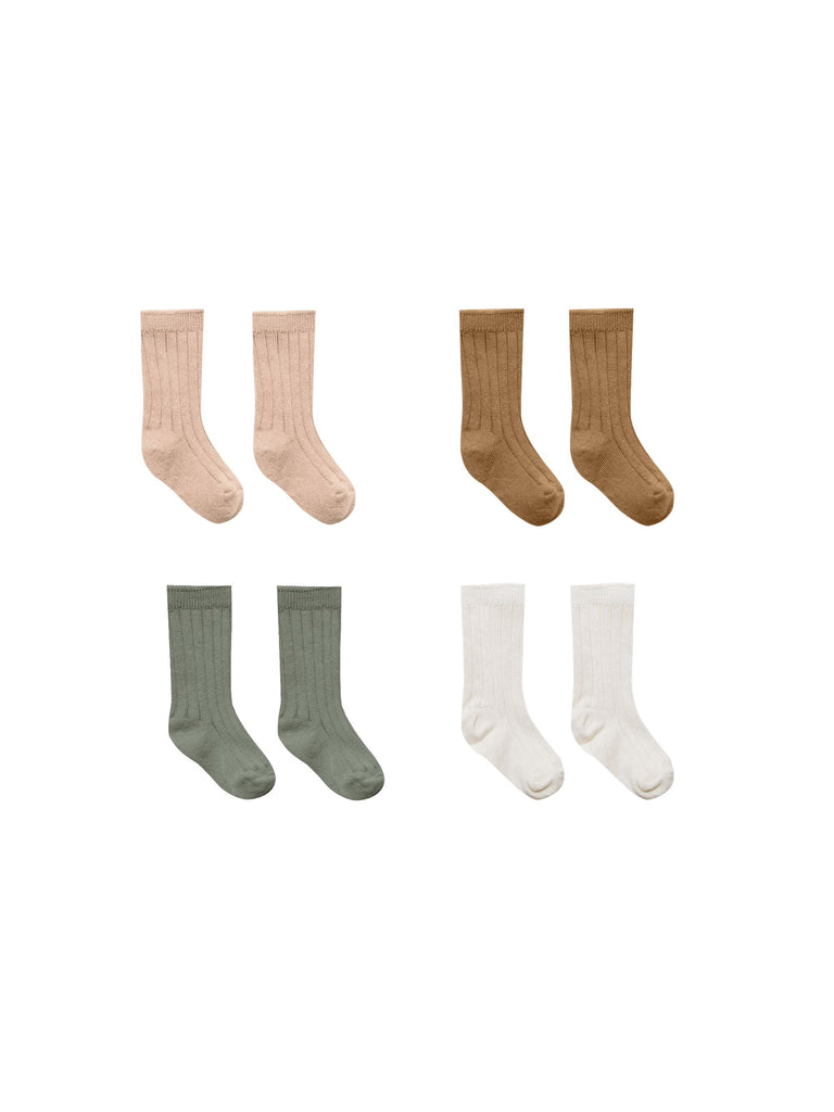 Sock Set/Ivory-Basil-Petal-Walnut