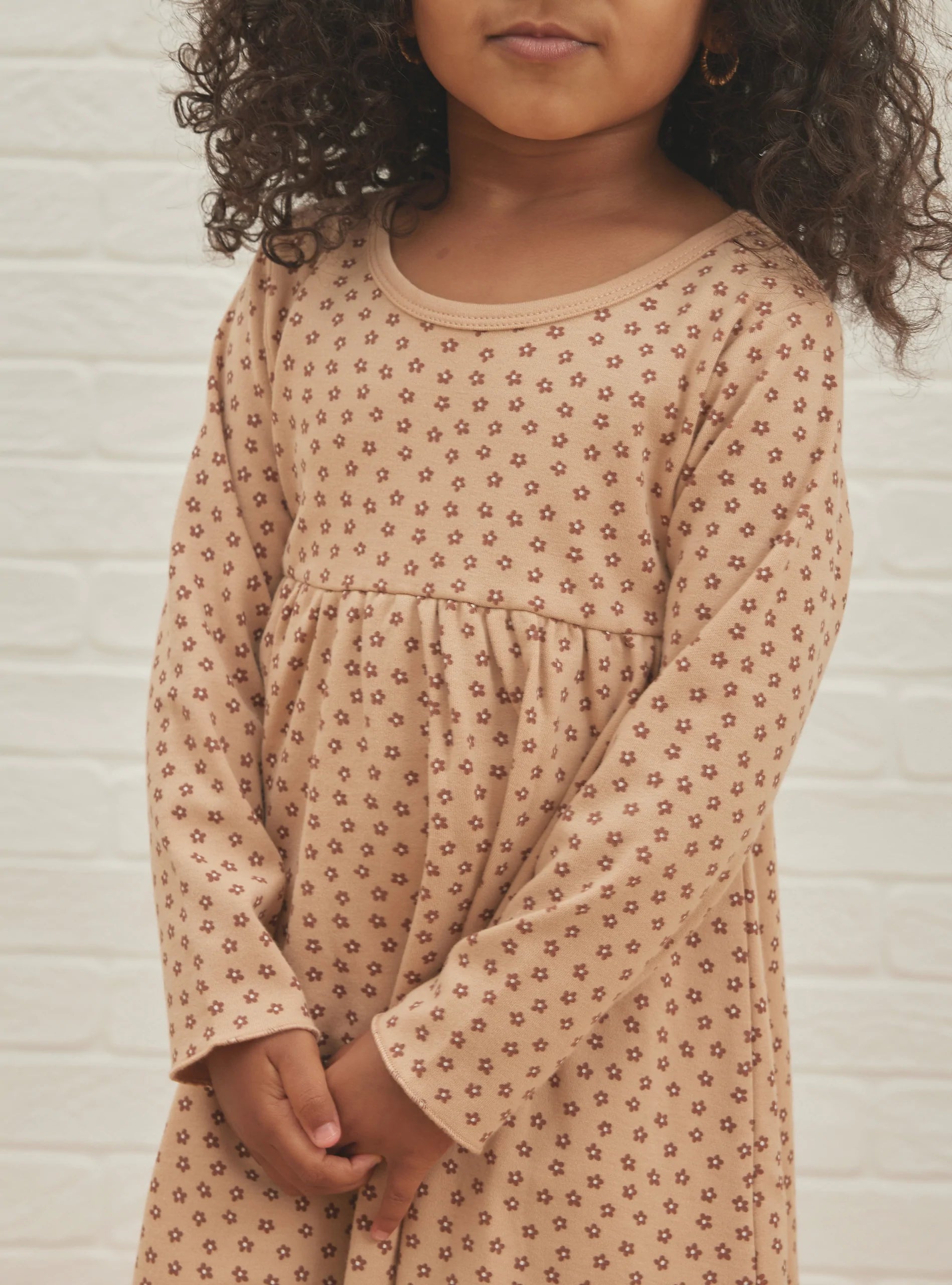 Long Sleeve Jersey Dress Ditsy Bloom Charlotte West Baby