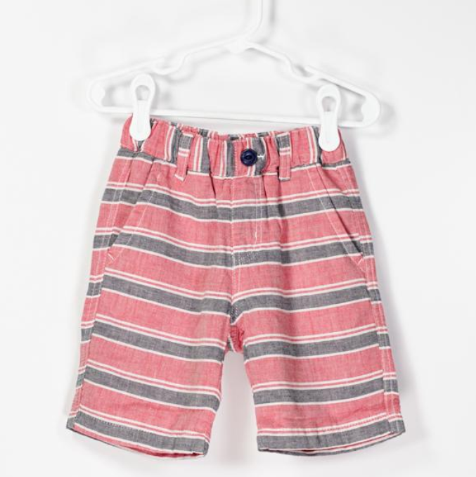 Toddler Easy Pull On Stripe Gauze Shorts