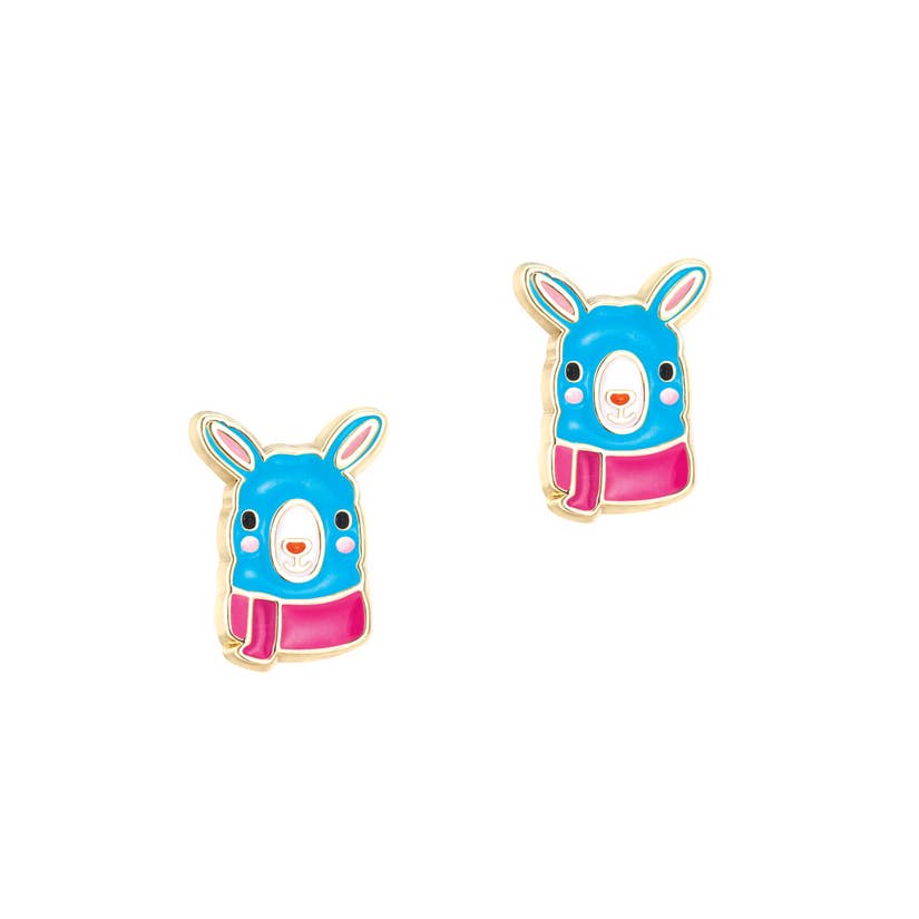 Cutie Enamel Stud Earrings/Drama Llama