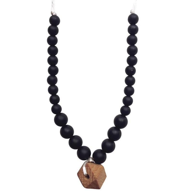 The Collins /Black Teething Necklace