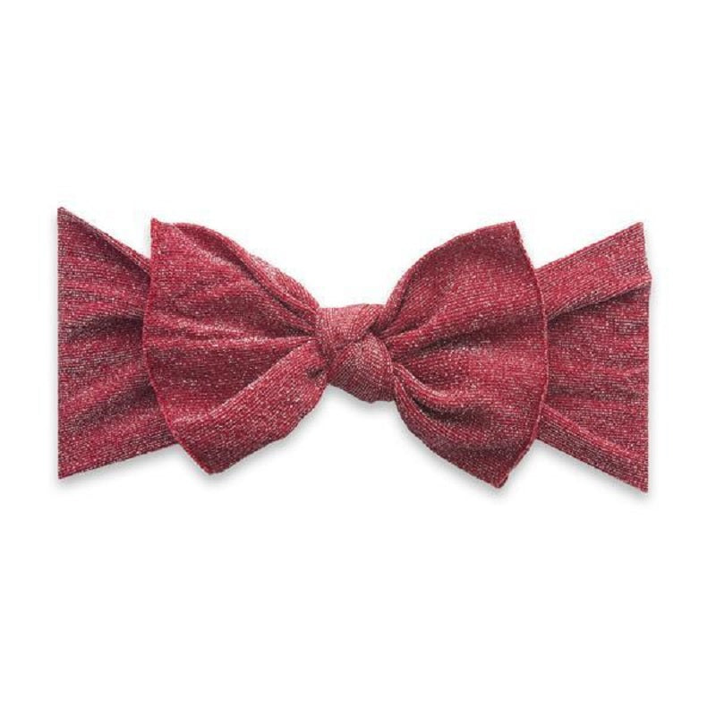 Shimmer Knot Headband - Red