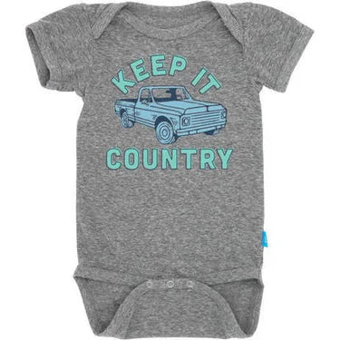 Keep It Country Grey Baby Onesie